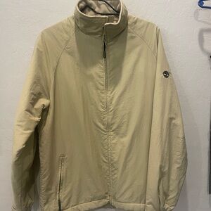 Timberland men’s size small Tan layered zip up